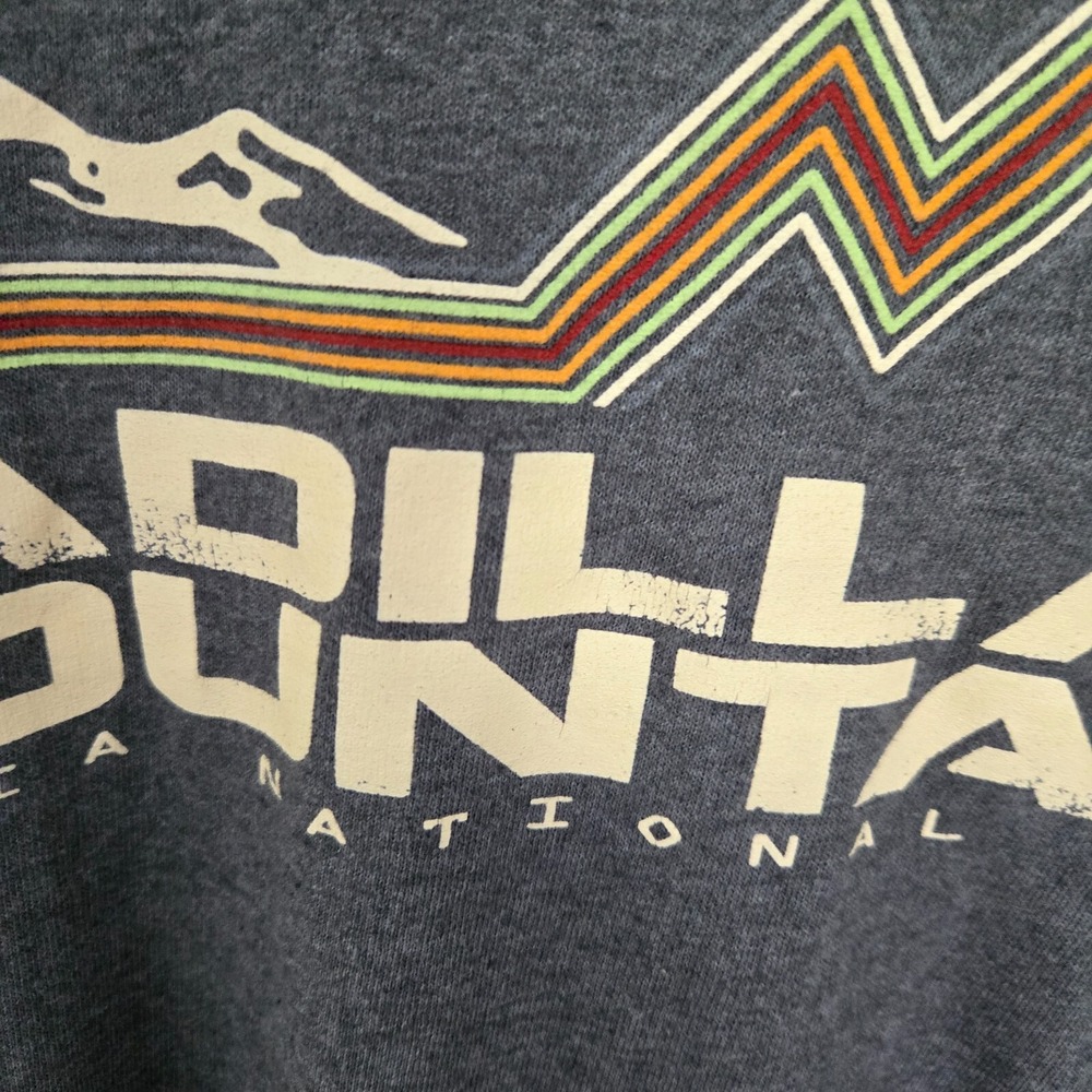 Graphic Tee Medium Cadillac Mountain Acadia Maine Gray Retro Eco-Mountain Brand - Picture 4 of 8